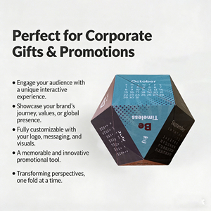 <span class=keywords><strong>Rompecabezas</strong></span> Geométrico Personalizado con Foto Publicitaria Creativa, Forma <span class=keywords><strong>de</strong></span> Diamante 3D, No Magnético, Cubo Mágico Plegable <span class=keywords><strong>de</strong></span> 7 cm - Product Image 2