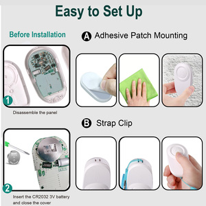 <span class=keywords><strong>Kit</strong></span> de interruptor y receptor de luz inalámbrico de fácil configuración RF433 10A Relé 1000W LED 80-275V Entrada ancha Interruptor impermeable inalámbrico - Product Image 3