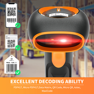 NETUM Đầu Đọc Mã Vạch USB Và Máy Quét Mã Vạch Không Dây Cho Mã <span class=keywords><strong>QR</strong></span> 2D PDF417 DataMatrix Mua Sắm Hàng Tồn Kho Thanh Toán Hậu Cần - Product Image 6