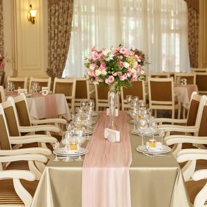 Khăn trải bàn satin màu vàng champagne dùng cho tiệc sinh nhật, đám cưới, tiệc chiêu đãi, nhà hàng, lễ hội - Product Image 3