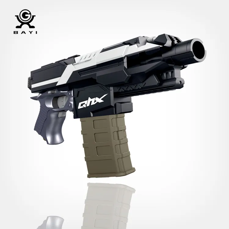 2021 आउटडोर खेल एबीएस प्लास्टिक के खिलौने बच्चों के बंदूकें मुलायम बुलेट बिजली बंदूक