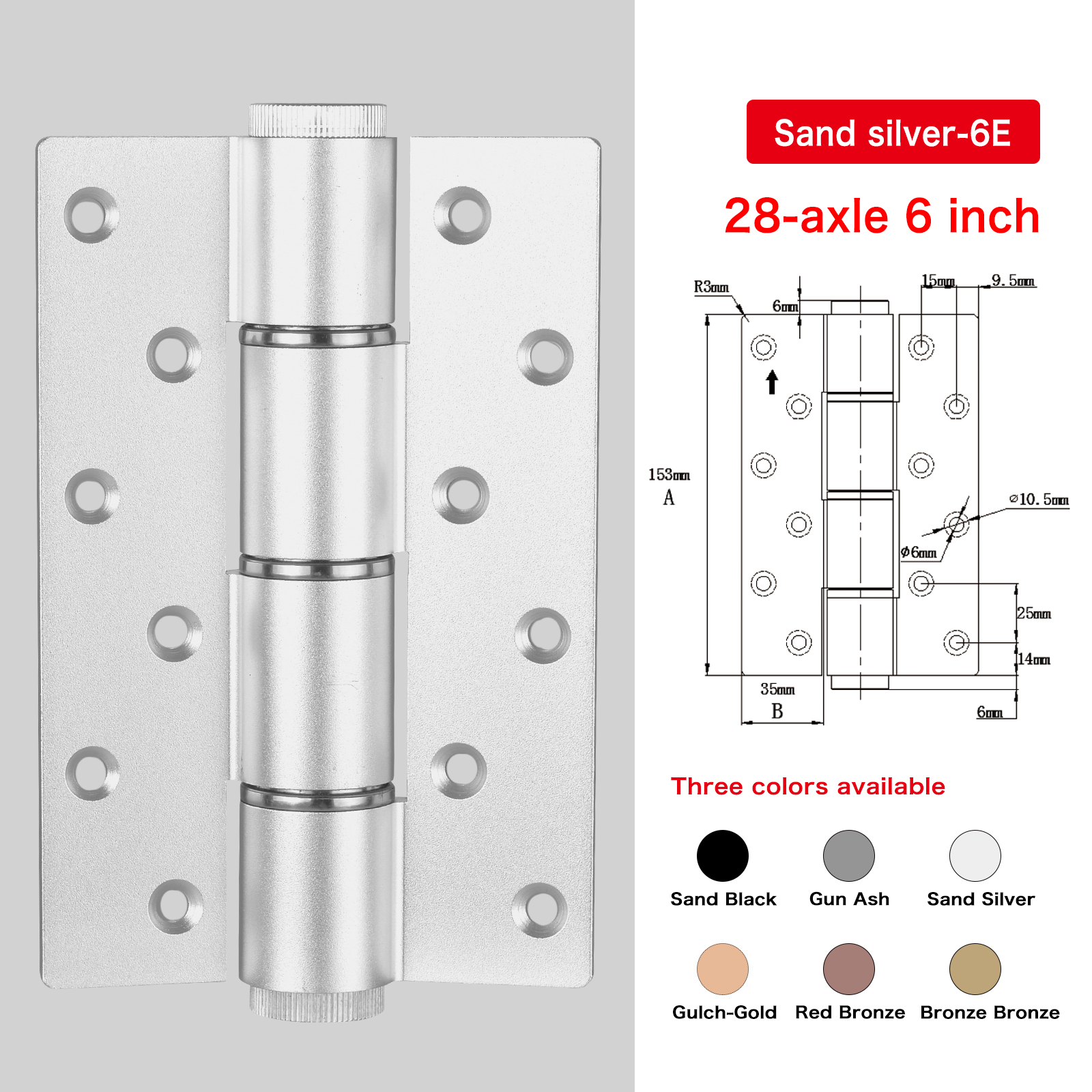 28 assi 6 pollici argento
