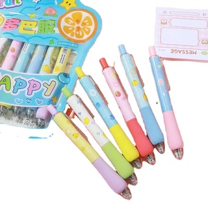 6Pcs Neutral Set Cute Kawaii Fruit Theme Press Gel <b>Pen</b> 0.5Mm Soft Grip for Birthday Party Gifts - Product Image 1