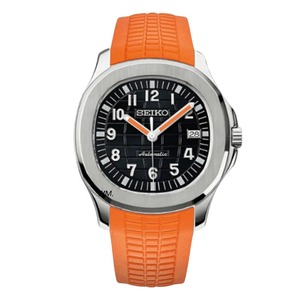 Reloj Deportivo Mecánico de Lujo, Nuevo, Movimiento NH35, Cristal de Zafiro, Tapa Trasera Transparente, Correa de Goma, 42mm, 30m Resistente al Agua, Ensamblado - Product Image 6