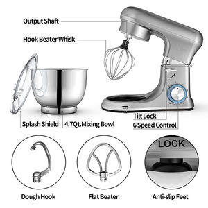 automatischer mixer Planetarischer Heimgebrauch gestanzt-guss küche lebensmittel elektrisch 4,5 l 5,5 l 6,2 l standmixer - Product Image 4