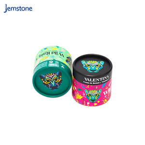 Caja de Cartón para Cosméticos, Cilindro para Cuidado de la Piel, Hecho con Materiales Reciclados, Impresión a Cuatro Colores, Envase de Tubo de Papel para Crema Facial - Product Image 2