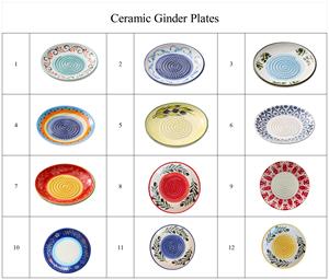 Envío Rápido, Stock Disponible, MOQ Bajo, Placas de Cerámica de 4.6 Pulgadas en Varios Colores para Picar Ajo, Jengibre, Frutas, Queso y Verduras - Product Image 6
