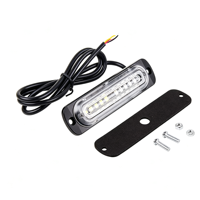 Feux de signalisation d'urgence multicolores à 18 modes stroboscopiques, 5W LED IP65, boîtier en alliage d'aluminium, montage latéral pour camion, SUV, tout-terrain