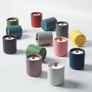 Bougeoir en béton mat Offre Spéciale vases bougeoirs en céramique personnalisés de luxe décoratifs pour Noël - Product Image 2