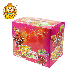 Sucettes en forme de <span class=keywords><strong>pied</strong></span> du fabricant, bonbons à la <span class=keywords><strong>poudre</strong></span> aigre dure dans des boîtes aromatisées aux fruits - Product Image 5