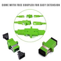 Latiguillo Fibra Óptica SC APC Simplex 1m 2m Blindado G657A2 OS2 Monomodo Cable FTTH