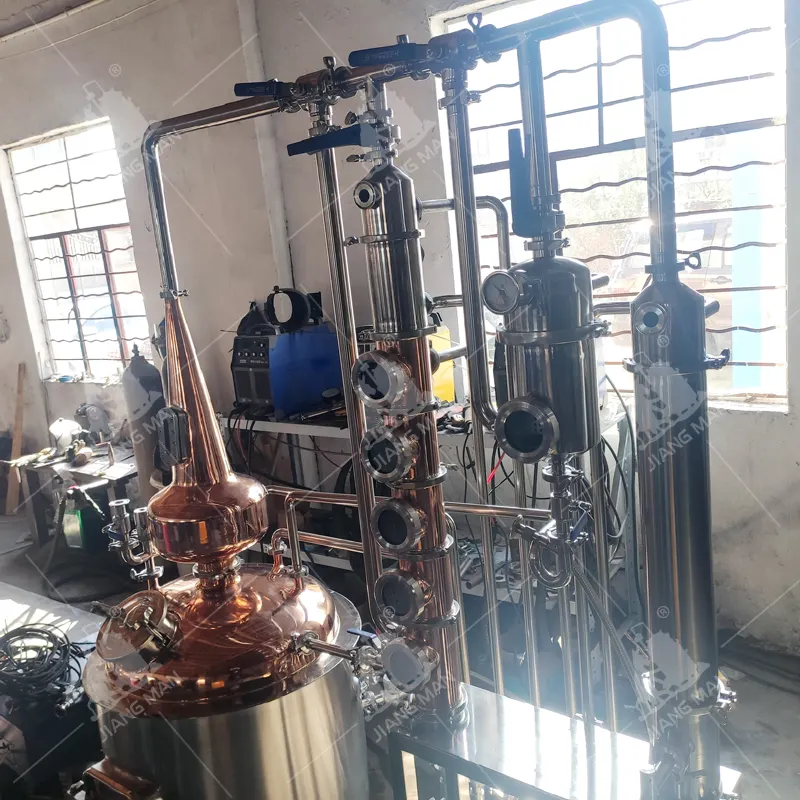 100 L Thuis Wodka Distilleerderij Ethanol Destillatie Apparatuur Koperen Kolom Distilleerder Thuis Alcohol Distillatie Still