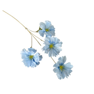 ดอกป๊อปปี้ประดิษฐ์ ช่อดอกไม้ผ้าไหม สีขาว แดง ชมพู ฟ้า ส้ม ม่วง สำหรับงานแต่งงาน ตกแต่งบ้าน อุปกรณ์ประกอบฉากถ่ายภาพ - Product Image 5