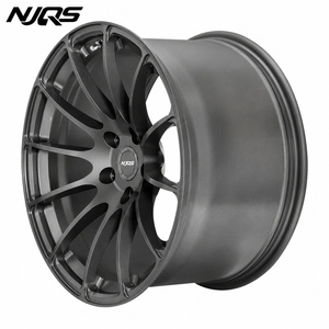 Cerchi Forgiati NJQS Personalizzati 17-24 Pollici Nero Opaco 5x112 per <span class=keywords><strong>Auto</strong></span> Passeggeri - Product Image 4