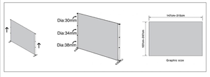 NOVISON ZC-260803-43 Stand de Exhibición Portátil Plegable de Aluminio de 8 pies, 10 pies y 20 pies con Impresión a Todo Color por Sublimación - Product Image 4