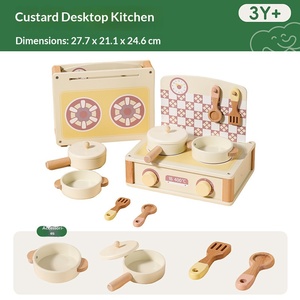 Nouveauté : Jouet mixeur miniature en bois pour enfants, ensemble de jeu de cuisine de table, jeu de rôle, jeu de simulation de cuisine pour garçon et fille - Product Image 6