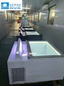 Vitrine réfrigérée à service libre en <span class=keywords><strong>marbre</strong></span> avec porte ouverte pour la présentation de glaces, yaourts et gâteaux, avec compresseur pour application de refroidissement - Product Image 4