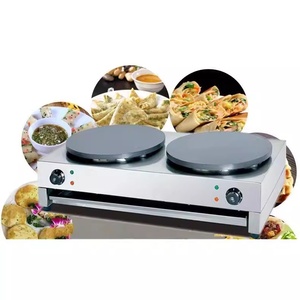 Crêpière électrique professionnelle double <span class=keywords><strong>plaque</strong></span> antiadhésive de bonne qualité, corps en acier inoxydable, <span class=keywords><strong>plaque</strong></span> en <span class=keywords><strong>fonte</strong></span> pour usage domestique et hôtelier - Product Image 6