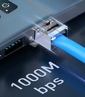 SAMZHE - Paquete de 10 Conectores RJ45 CAT6 FTP Chapados en Oro de 15u, Cable de Red Ethernet Cat6 con Blindaje, Conector Modular 8P8C, Orificio de 1.1mm
