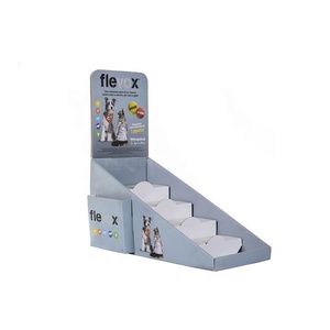 Custom Eco-Friendly Foldable Paper Cardboard Tiered Counter Display <b>Box</b> Promotional Solution for Pet Products - Product Image 2