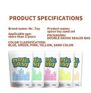 Jeu de sable d'intérieur personnalisé pour enfants 500g Magic Bee Wax Educational Space Dynamic Sand Build Game Sand - Product Image 5