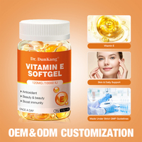 Gélules de vitamine E à marque privée OEM/ODM, antioxydant, soutien immunitaire, complément vitaminique
