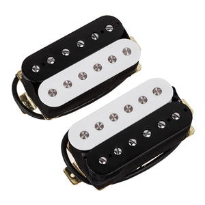 Micros humbucker <span class=keywords><strong>double</strong></span> bobinage personnalisés Alinico 5 avec capot noir et blanc pour <span class=keywords><strong>guitare</strong></span> électrique - Product Image 5