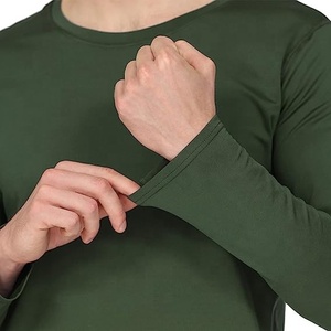 Chemise <span class=keywords><strong>thermique</strong></span> pour homme, doublée de <span class=keywords><strong>polaire</strong></span>, manches longues, sous-vêtement de sport, haut <span class=keywords><strong>thermique</strong></span> pour temps froid - Product Image 5