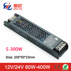 Ultra thin <span class=keywords><strong>slim</strong></span> סוג led מיתוג אספקת חשמל 12v 24v 60w 100w 200w 300w 400w led ספק כוח 24v 300w חשמל דק - Product Image 5