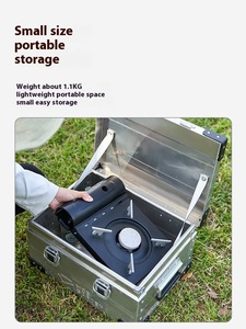Estufa de Gas Butano Portátil Mediana de Acero Inoxidable Mobi Garden, 8 Deflectores, Resistente al Viento, para Todas las Estaciones, para Acampar al Aire Libre - Product Image 5