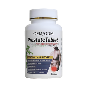 Nhãn hiệu riêng tùy chỉnh dành cho người lớn tuyến tiền liệt máy tính bảng chế độ ăn uống bổ sung với Saw Palmetto Hỗ trợ nam tuyến tiền liệt sức khỏe 60 máy tính bảng - Product Image 1
