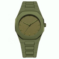 Montres à quartz octogonales simples et élégantes avec bracelet en plastique de plusieurs couleurs, pour femmes et hommes, vente en gros du fabricant