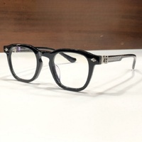 Gafas Ópticas de Diseño de Alta Calidad para Hombre y Mujer, Estilo Punk CHIRP CHIRP TALLA 48-23, Monturas de Gafas de Acetato y Titanio de Lujo para Negocios