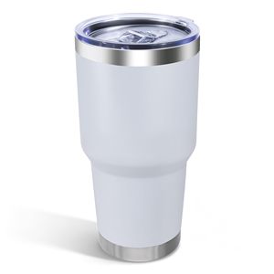20 Pack Stainless Steel Vacuum <b>Tumblers</b> Double Wall Insulated Leak-Proof Travel <b>Cups</b> Lid <b>Straw</b> for Hot Drinks Car Office Outdoor - Product Image 1