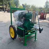 Bomba Centrífuga de Aleación de Aluminio de Alta Presión Diésel con Carro para Riego Agrícola, Uso Industrial, Huertos y Prevención de Inundaciones OEM