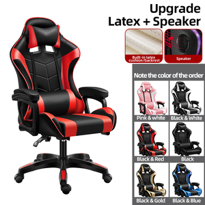 <span class=keywords><strong>Silla</strong></span> Gamer Reclinable de Cuero con Logotipo Personalizado, Acero Inoxidable, Masaje, PU, RGB, Estilo Racing, Muestra Gratis - Product Image 6