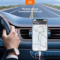 Cable auxiliar estéreo de 8 pines con certificación MFI de 3.5 mm al por mayor, precio directo de fábrica para uso doméstico y en computadoras