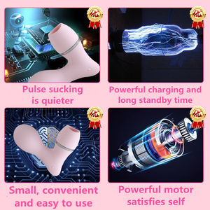 Tienda para adultos 10 velocidades USB recargable IPX7 impermeable silicona clítoris vibrador lamiendo succión acción realista sensación coqueteo - Product Image 3