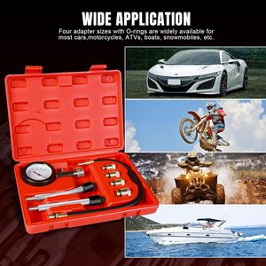 ชุดทดสอบแรงบีบอัด8ชิ้นชุดทดสอบมาตรวัดแรงดันกระบอกสูบเครื่องยนต์ - Product Image 2