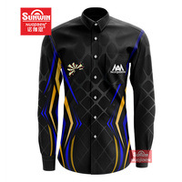 Vêtements de sport sublimés personnalisés avec fermeture éclair et boutons pour hommes et femmes, maillot de fléchettes