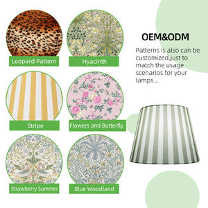 Coprilampada Artigianale per <span class=keywords><strong>Lampada</strong></span> <span class=keywords><strong>da</strong></span> <span class=keywords><strong>Terra</strong></span>, <span class=keywords><strong>Paralume</strong></span> a Righe Eco-Sostenibile per Soggiorno - Product Image 6