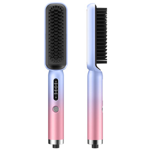 Cepillos <span class=keywords><strong>El</strong></span>éctricos Rojos Multifunción Impermeables <span class=keywords><strong>para</strong></span> Cabello, de Uso Dual Húmedo/Seco, Peine Estilizador, Venta al por Mayor de Fábrica - Product Image 1