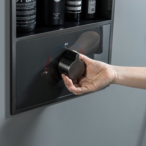Luxury Waterfall <strong>Bathroom</strong> Mixer Shower Faucet Multifunction <strong>Nano</strong> in Wall Shower Set