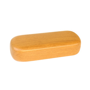 Étui à lunettes en métal JINGHE, motif grain de bois, couleur café clair/bois foncé, pour lunettes - Product Image 5