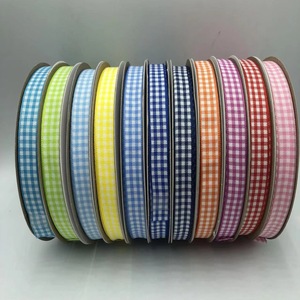 Classic Striped And Plaid <b>Ribbon</b> Multipurpose Fabric Trim For Gift Wrapping Party Decor - Product Image 3