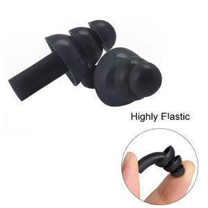 Wieder verwendbare Silikon-Ohr stöpsel Schlaf geräusch unterdrückende Ohr stöpsel mit Aluminium gehäuse - Product Image 4