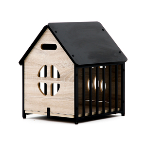 Nuovo arrivo Heavy Duty Indoor cane cuccia in legno massello casa per cani con design traspirante elegante - Product Image 4