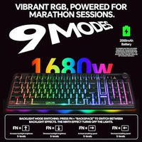 OEM ODM Wireless Gaming Keyboard RGB Macro Rechargeable Keyboard for PC Mac Gamer Trimode Connected 24GBTUSBC AntiGhosting 98Ke