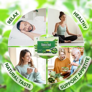 Thé aux feuilles de goyave et de lotus séchées de qualité supérieure, mélange d'infusion naturelle, durée de conservation de 2 ans, 2g, 50 sachets de thé/boîte, Vietnam - Product Image 4
