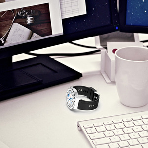 Eraysun, correa de goma con hebilla de Metal plateado, correa de reloj de 20mm para Huawei GT3 42mm/Samsung Gear S2 Classic/<span class=keywords><strong>Amazfit</strong></span> <span class=keywords><strong>GTS3</strong></span>, pulseras - Product Image 3